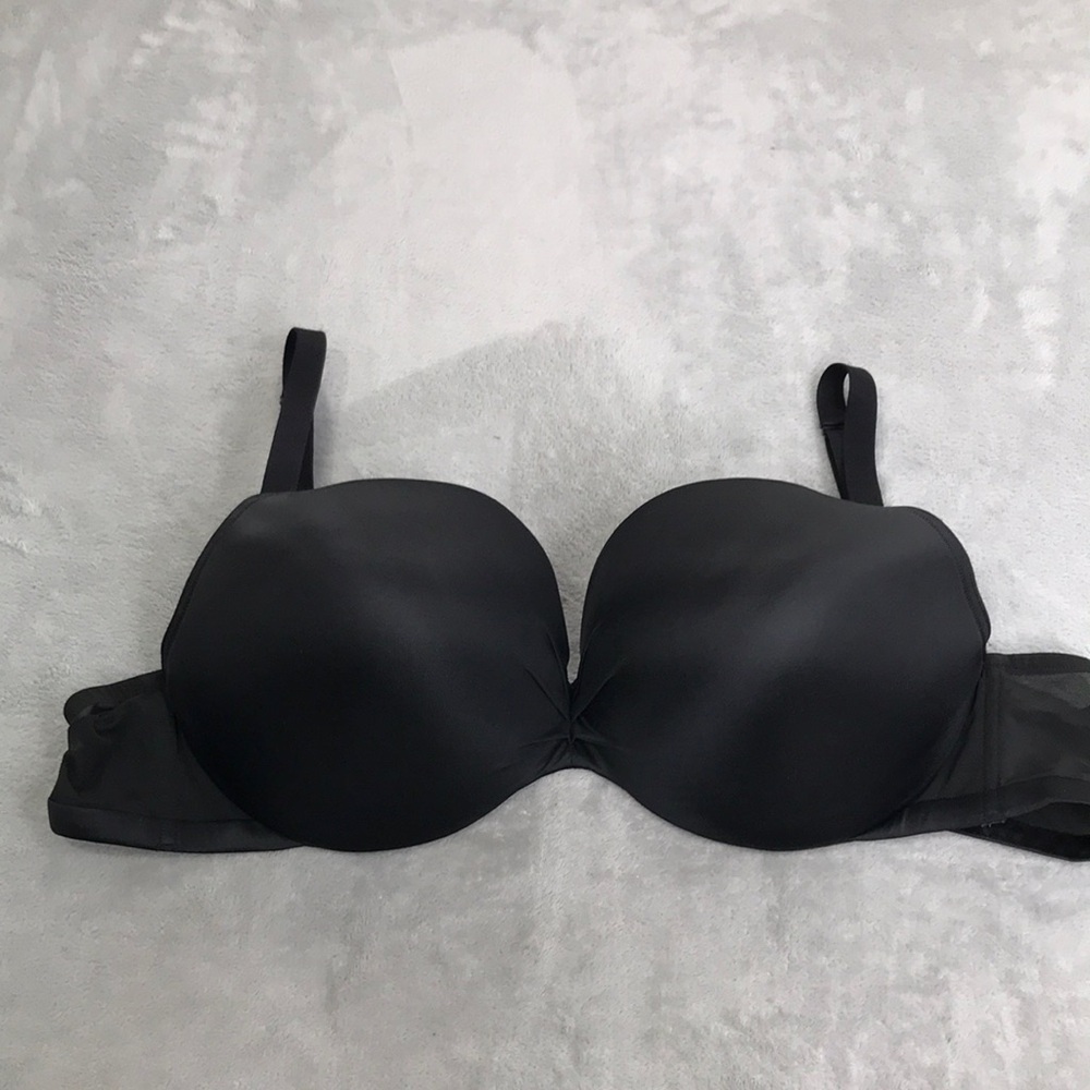 Cacique Max Swell Plunge Bra Black Size 48D